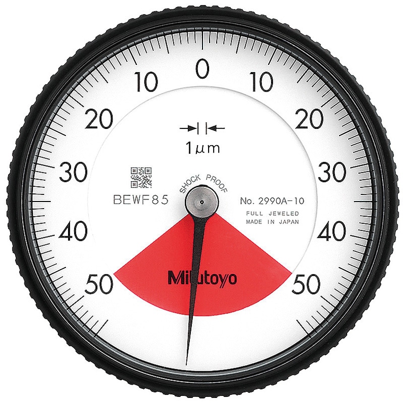2990A-10(ミツトヨ実施校正書・トレーサビリティ体系図付) バックプランジャ形ダイヤルゲージ Mitutoyo(ミツトヨ) 目量0.001mm測定範囲0.1mm