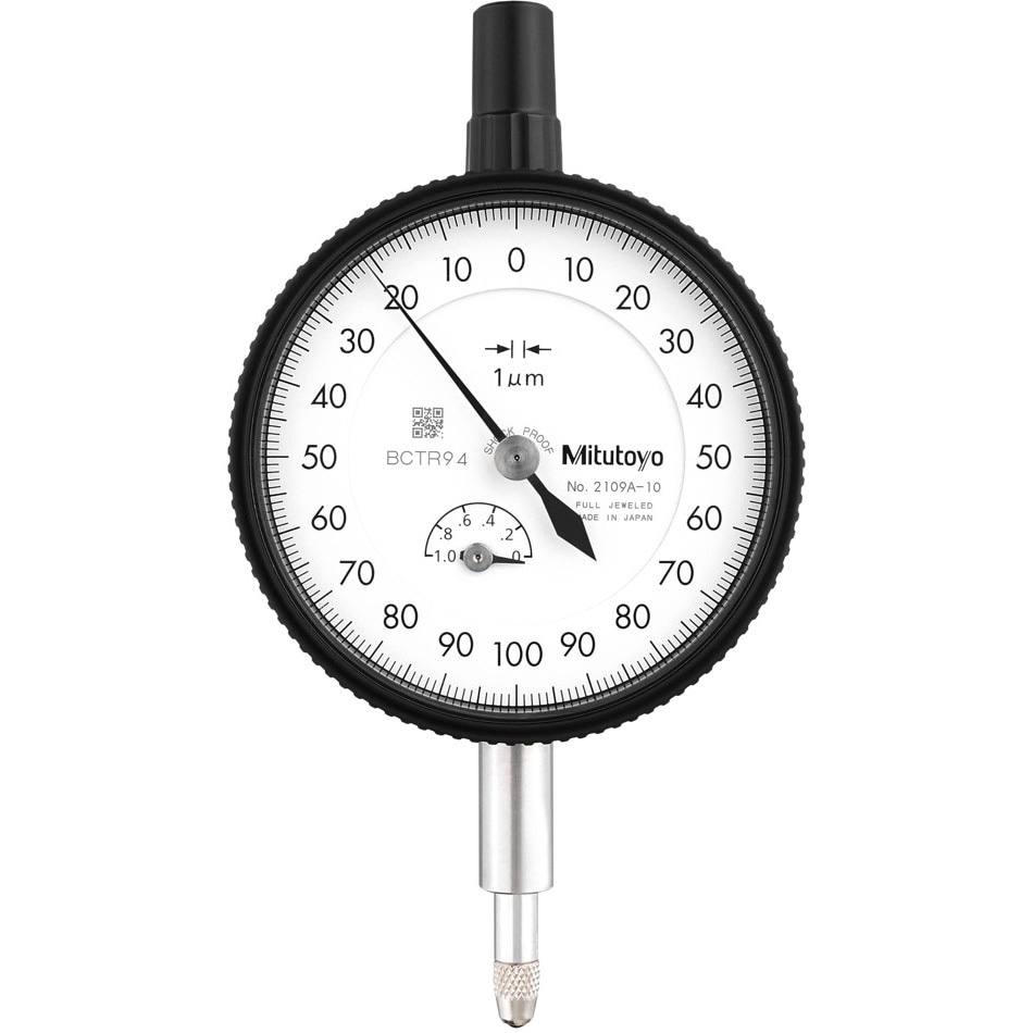 2109A-10(ミツトヨ実施校正書・トレーサビリティ体系図付) 標準形ダイヤルゲージ(目量0.001mm) Mitutoyo(ミツトヨ) 測定範囲1mm