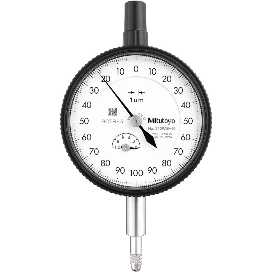 2109AB-10(校正企業実施一般校正書・トレーサビリティ体系図付) 標準形ダイヤルゲージ(目量0.001mm) Mitutoyo(ミツトヨ) 測定範囲1mm