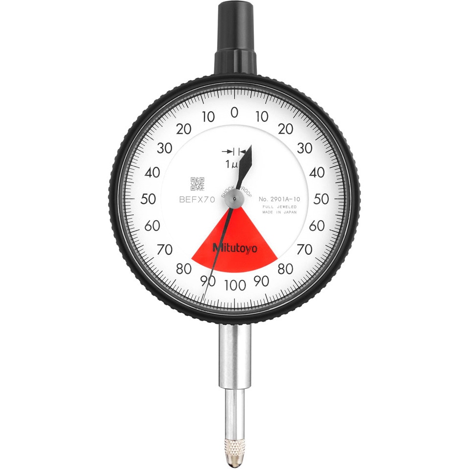 2901A-10(校正企業実施一般校正書・トレーサビリティ体系図付) 1回転未満ダイヤルゲージ Mitutoyo(ミツトヨ) 目量0.001mm測定範囲0.16mm