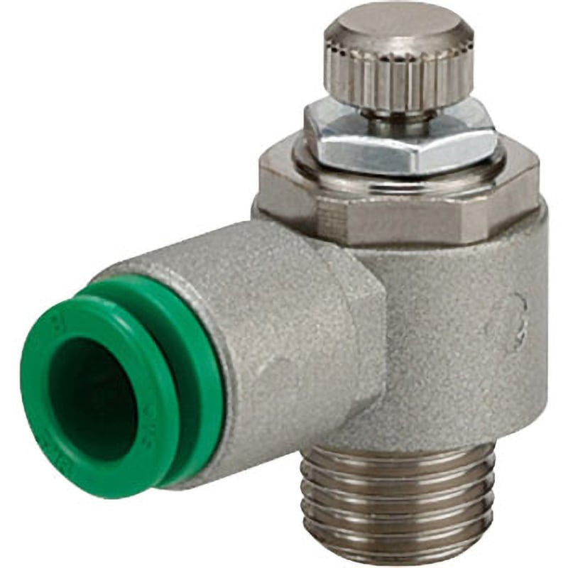 AS1201-M5-F04-X214-J 標準タイプスピードコントローラ金属エルボ