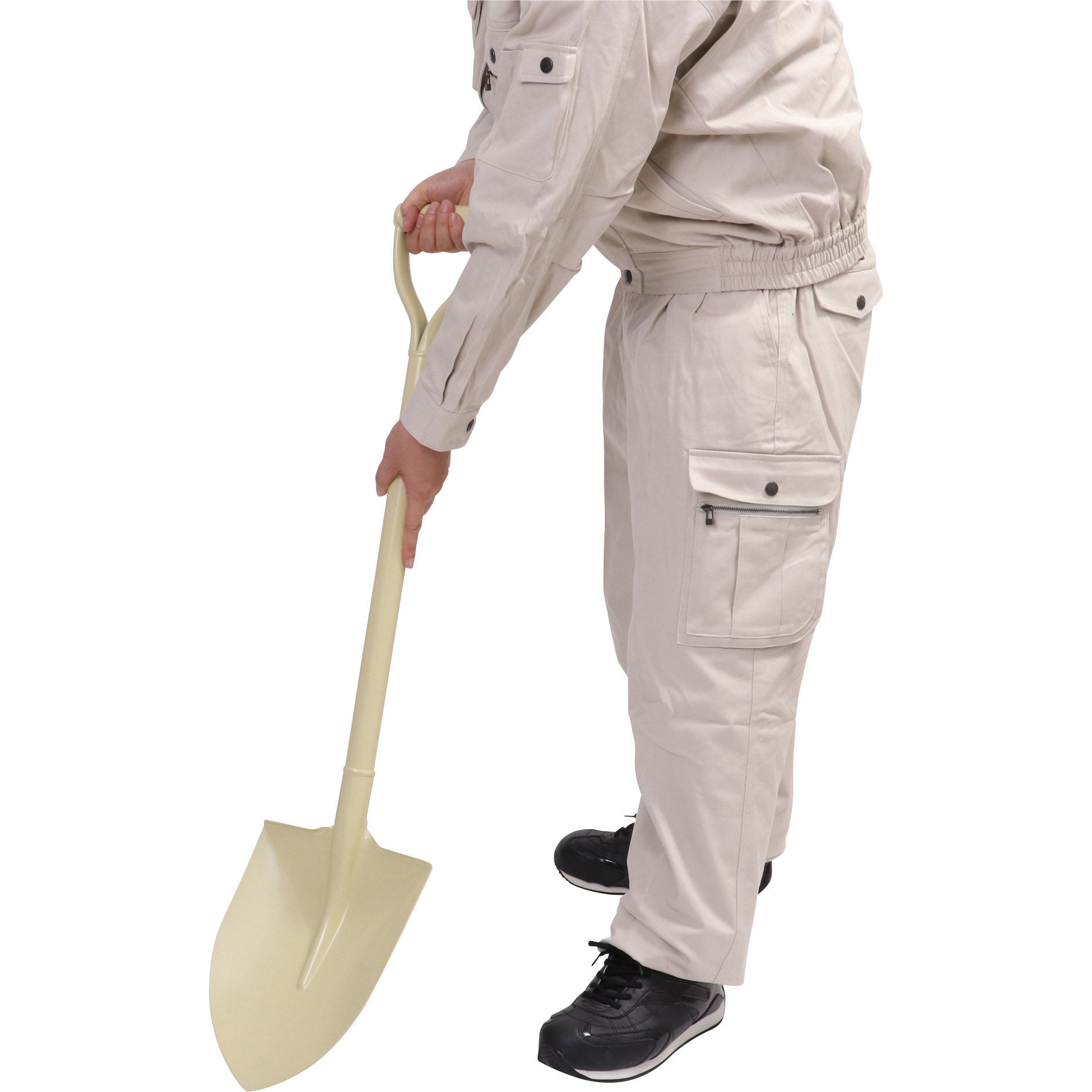 唐獅子 園芸用ショベルパイプ丸 パイプ柄ショベル モノタロウ 丸型 全長980mm - 通販モノタロウ