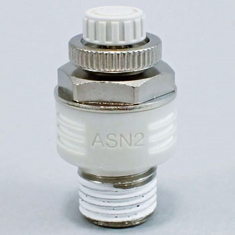 ASN2-02-S-J サイレンサ付排気絞り弁 ASN2 SMC ねじの種類R 接続口径R1