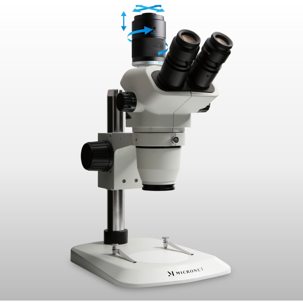YS05T ＜同時3視野＞ズーム式実体顕微鏡 伸太T(3年保証) マイクロネット 対物レンズ0.67～4.5倍 - 【通販モノタロウ】