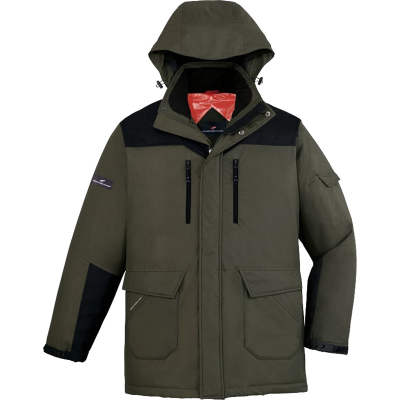 フリース フード付きコート カーキ色 【公式通販】