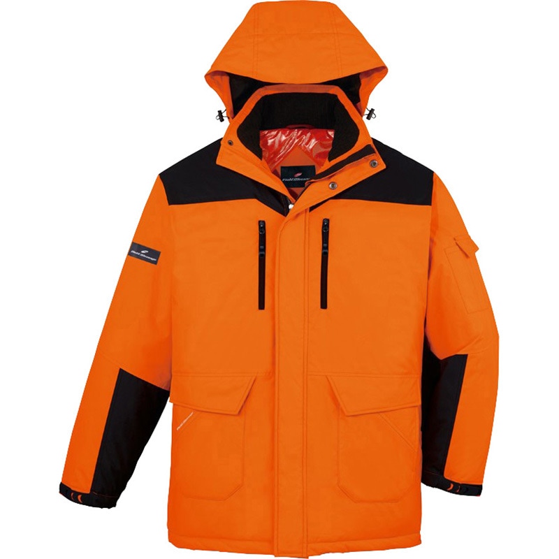 48493 防寒コート(フード付) 48493 自重堂 オレンジ色 SS着丈72cm 5,687円