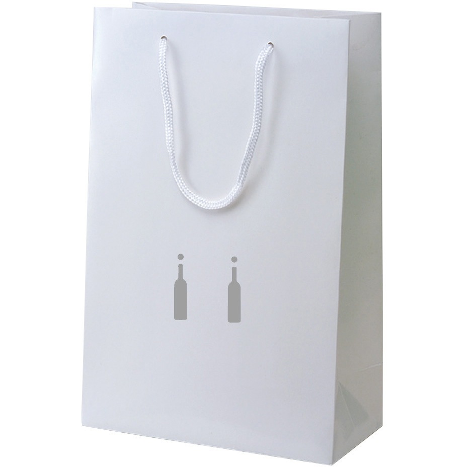 32-71055 手提げ袋 シルバーボトル ササガワ 1ケース(10枚×10包) 32-71055