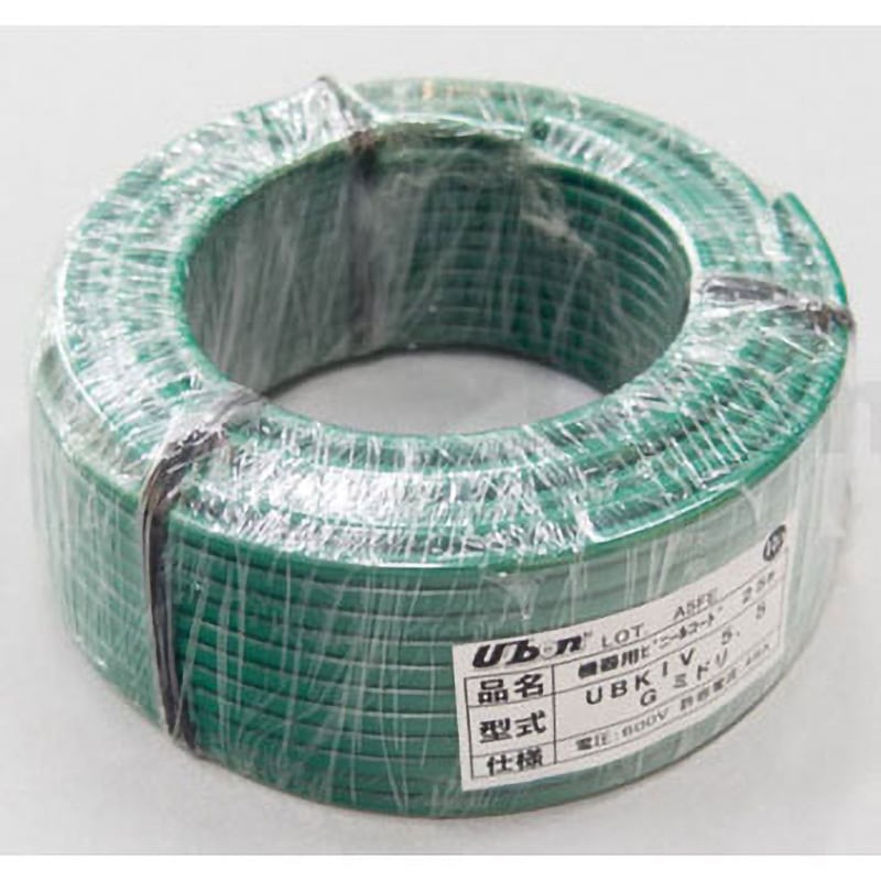 UBKIV 5.5 G 機器用ビニルコード KIV (短巻) ユーボン 導体外径5.1mm 1巻(25m)