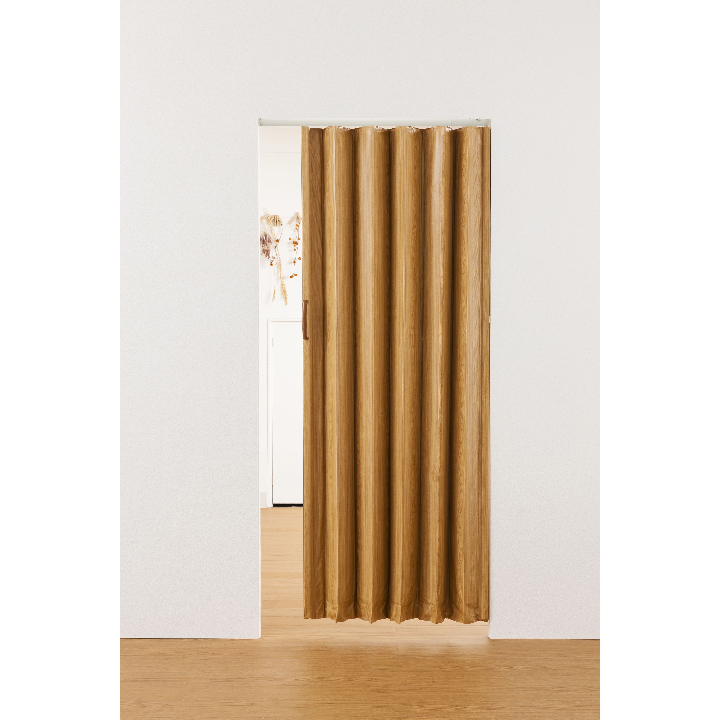 L4022 突っ張り木目調アコーデオンドア フルネス 幅100cm高さ174cm  L4022