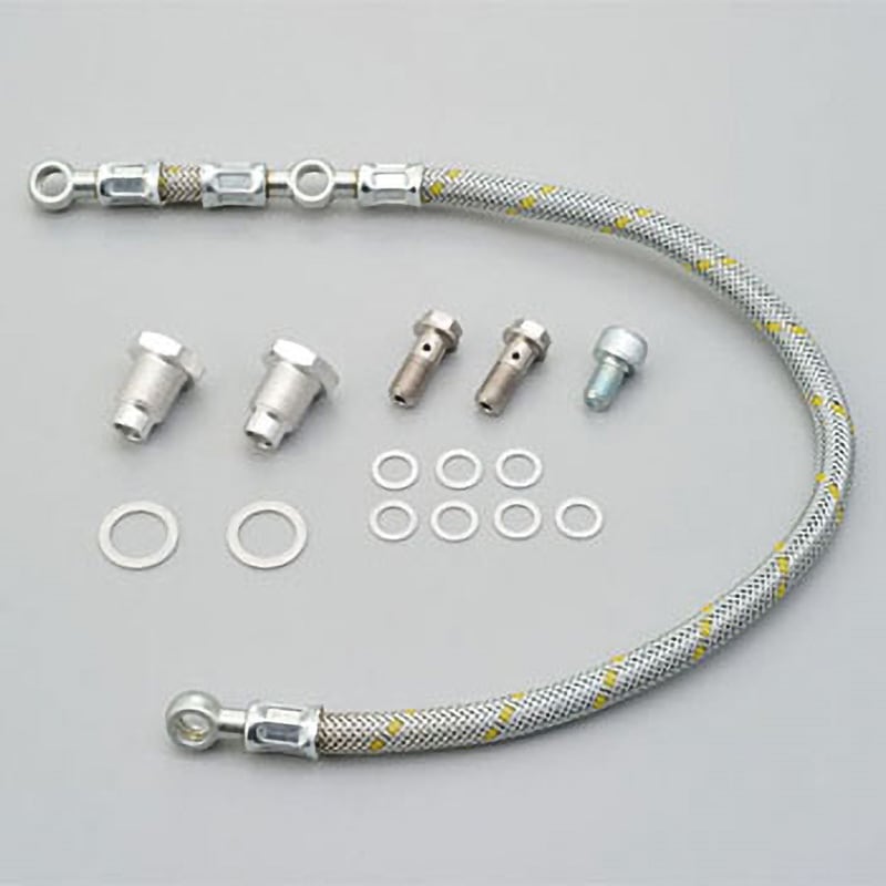 93266 KEDO ツインオイルライン(レース/メッシュホース) □SR400/400FI