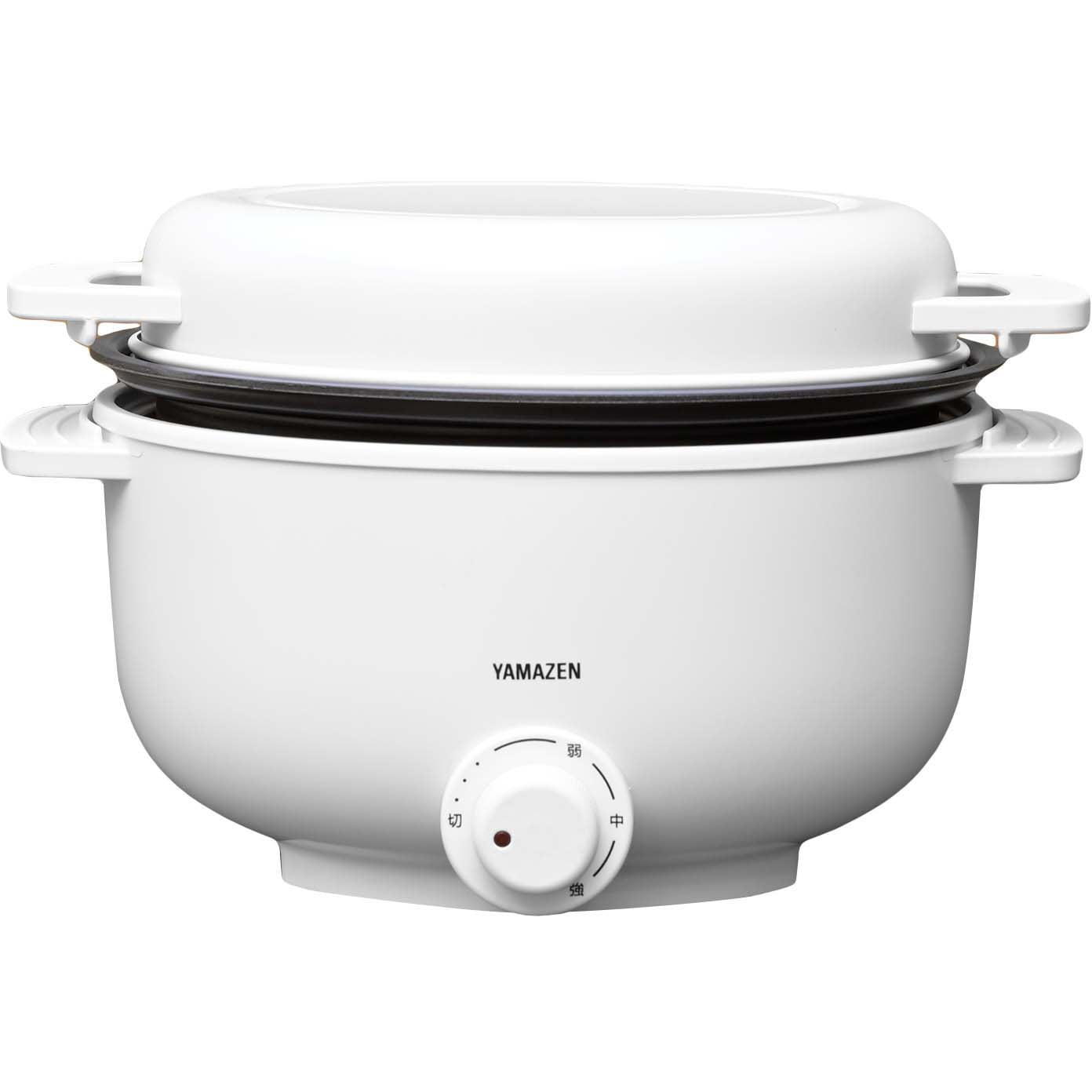 YMCP-S650(W) 小型電気なべ デキタテポット YAMAZEN(山善) ホワイト色