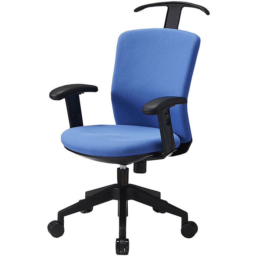 HG1000-M2S-F オフィスチェア_回転イスHG-1000 シリーズ アイリスチトセ キャスターあり 肘掛あり(可動肘) オレンジ色 寸法585×630×945～1035(S425～515)mm