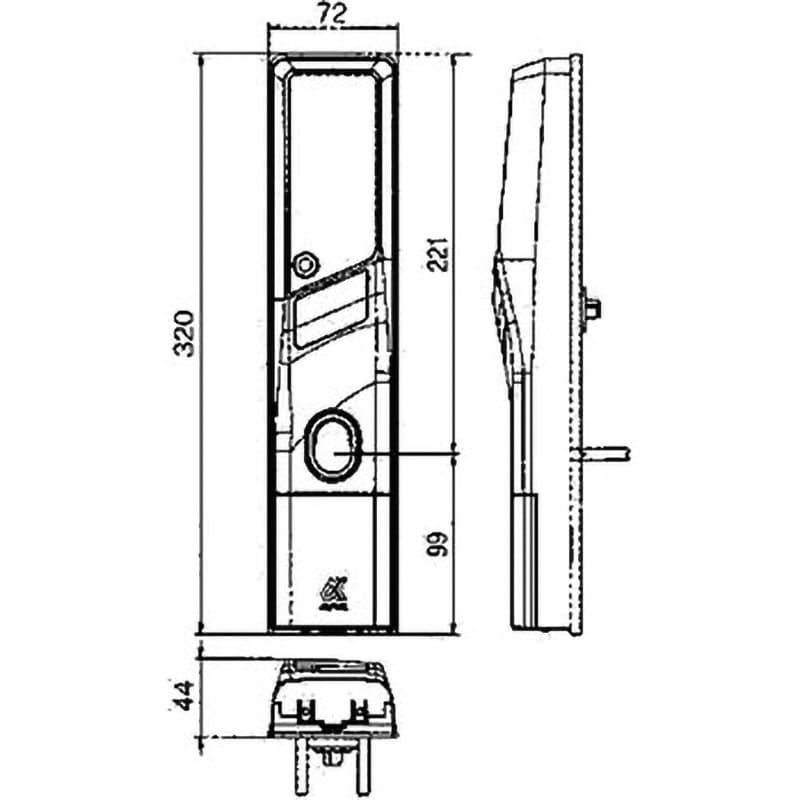 WS200-04 暗証番号式玄関錠 edロックPLUS アルファ LE/LSP用 WS200-04 - 【通販モノタロウ】