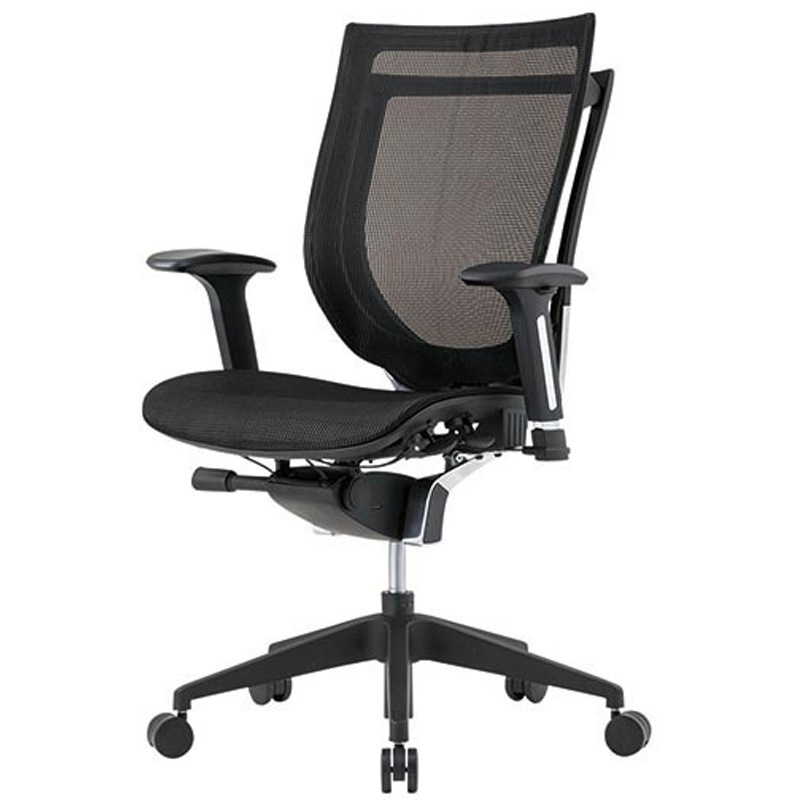 VIG-P50M1-MM-B オフィスチェア_VIGOR-ST シリーズ アイリスチトセ キャスターあり 肘掛あり ブラック色   VIG-P50M1-MM-B 56,988円