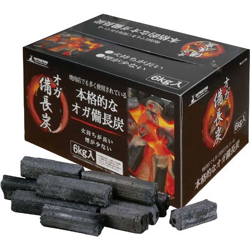 UJ-510 オガ備長炭 1箱(6kg) CAPTAIN STAG 【通販モノタロウ】