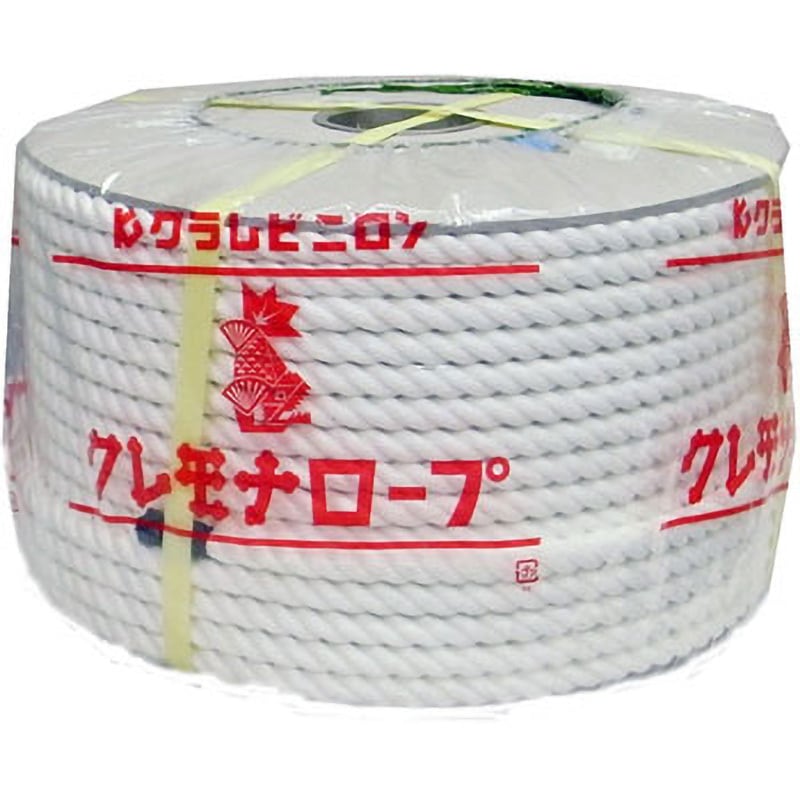 KM14-130 R クレモナロープ まつうら工業 白色 種類3打ち ドラム巻 太