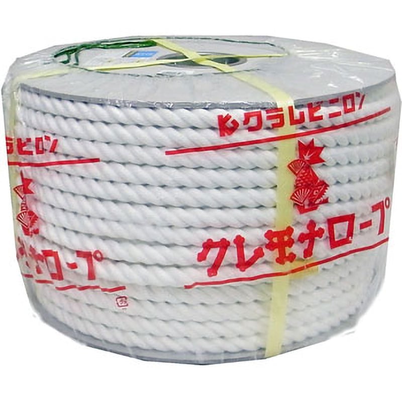 KM16-100 R クレモナロープ まつうら工業 白色 種類3打ち ドラム巻 太