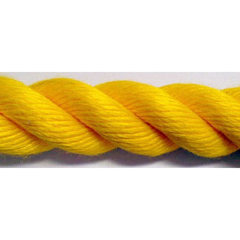 PPCOLOR36-20YEL R スパンシーカラーロープ まつうら工業 ドラム巻 種類3打ち 黄色 太さ36mm長さ20m 1個 PPCOLOR36-20YEL R