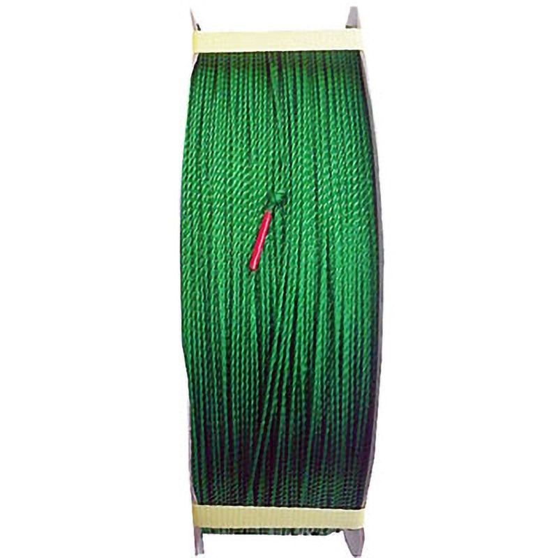 PE1．5-800GRN R PEロープ まつうら工業 ドラム巻 緑色 太さ1.5mm