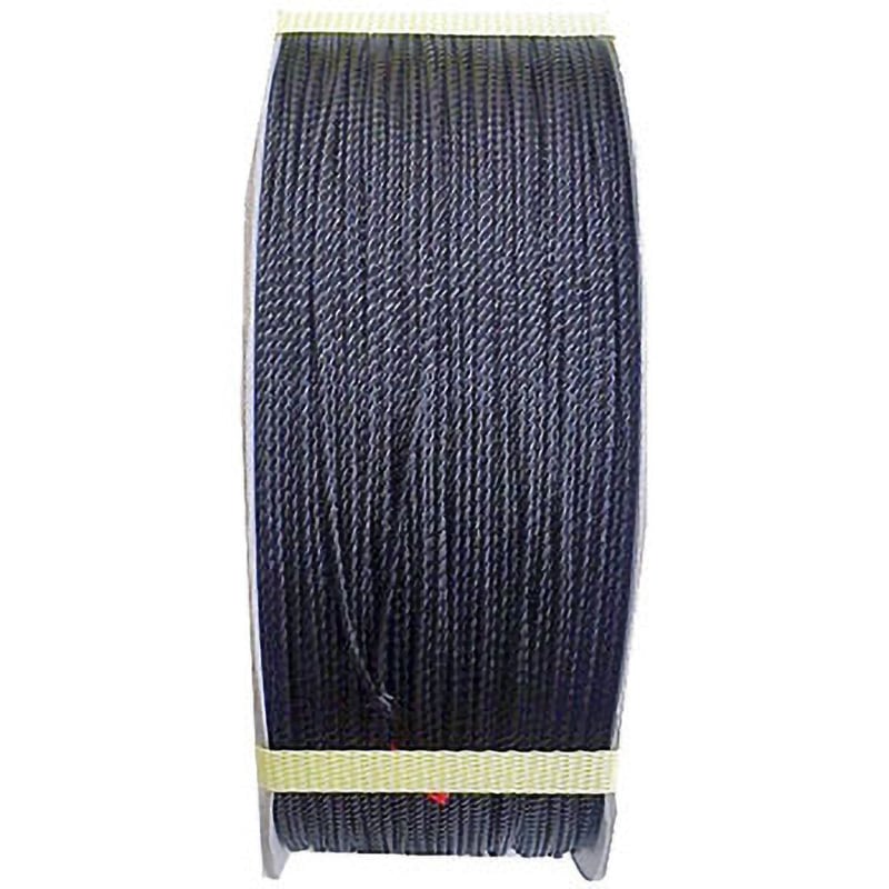 PE2．5-440BK R PEロープ まつうら工業 ドラム巻 黒色 太さ2.5mm