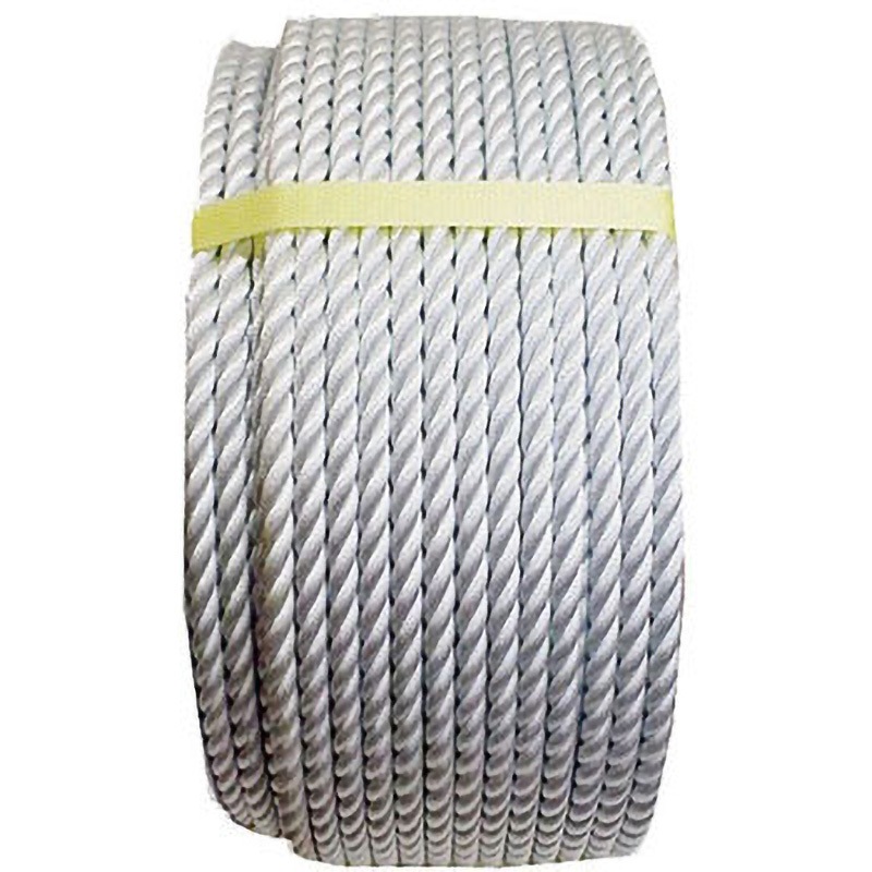 NR9-150 R ナイロンロープ まつうら工業 ドラム巻 種類3ツ打 薄グレー色 太さ9mm 1個 NR9-150 R