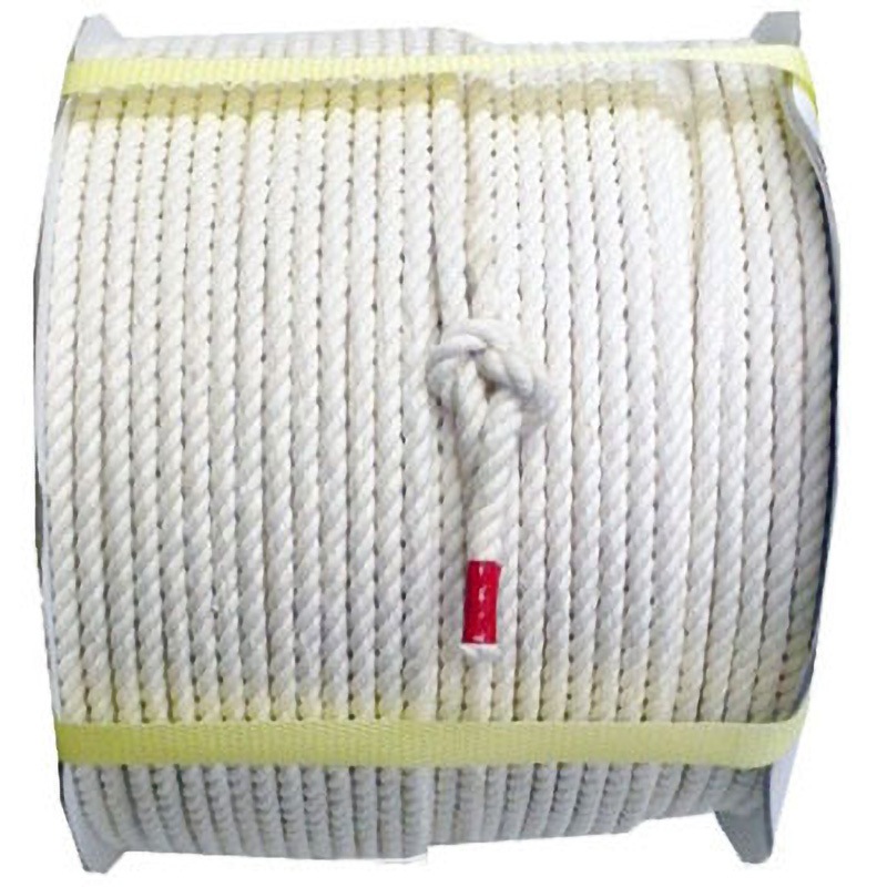 M6-200 R 綿ロープ まつうら工業 ドラム巻 種類3ツ打ち 太さ6mm  M6-200 R