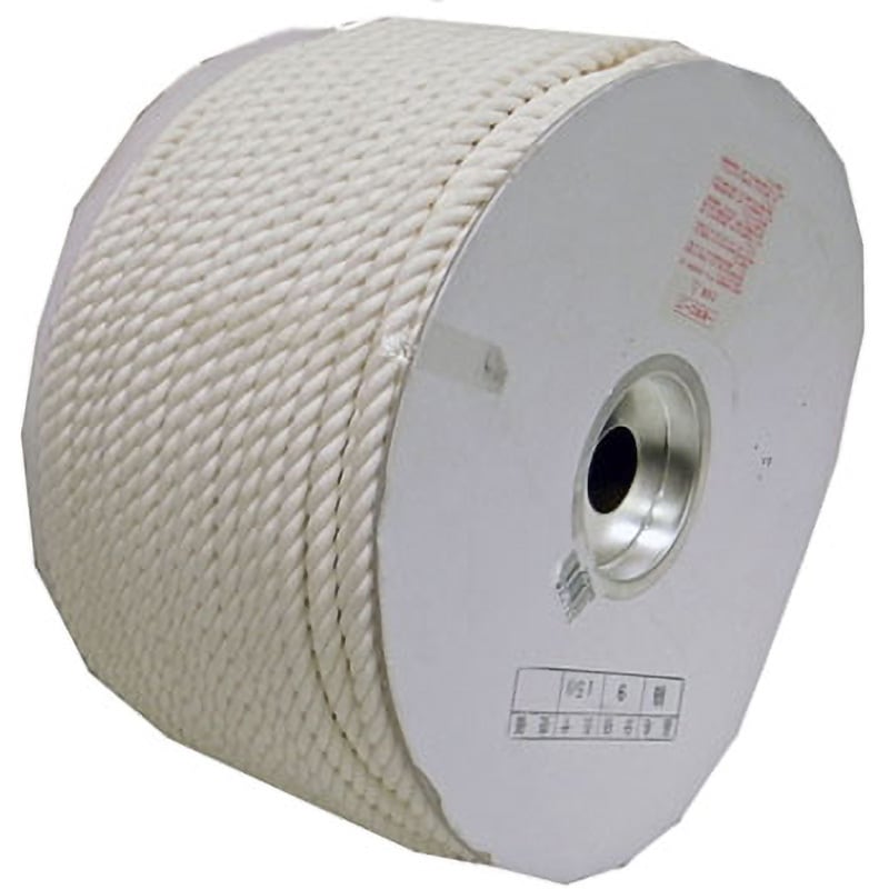 ユタカ　PEカラーロープ ドラム巻 ホワイト 12mm×100m ユタカ PEカラーロープ ドラム巻 ホワイト 12mm×100m