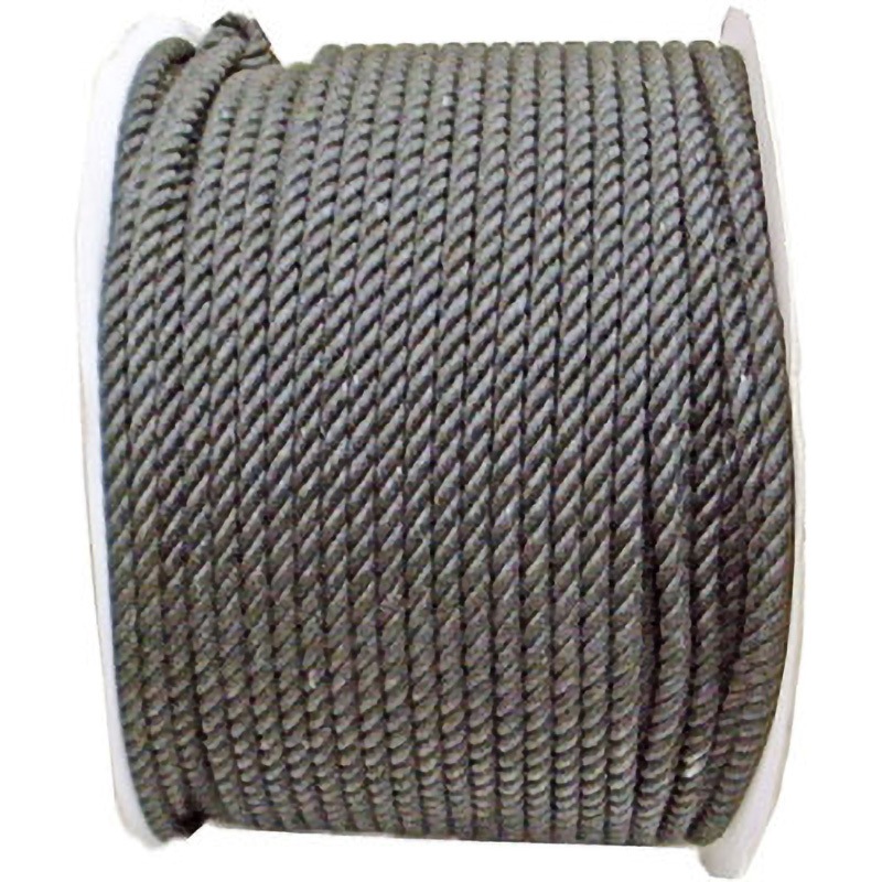 M6-200BK R 綿ロープ まつうら工業 ドラム巻 種類3ツ打ち 太さ6mm  M6-200BK R