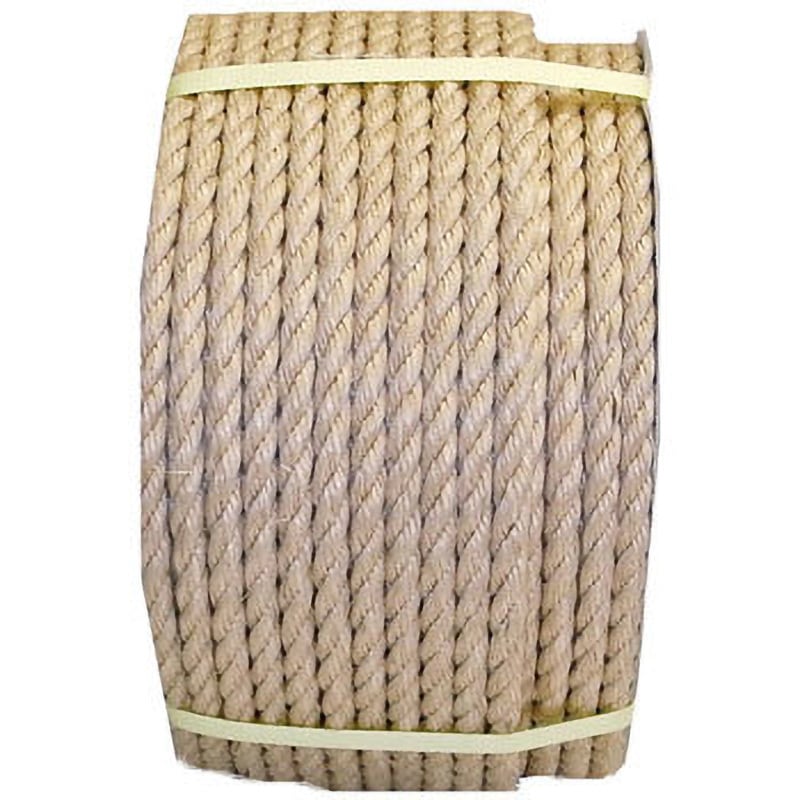 麻(サイザル)ロープ まつうら工業 ドラム巻 太さ24mm