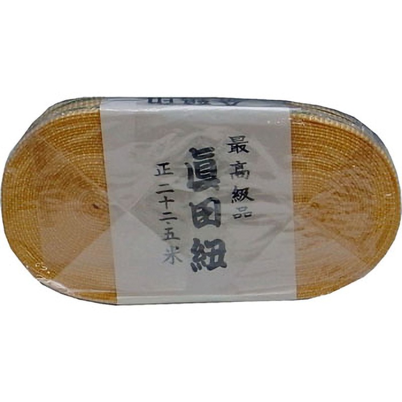 真田紐 まつうら工業 薄オレンジ色 フィルム包装 太さ30mm長さ22.5m 1個