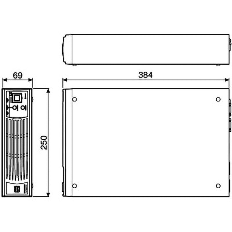 YEUP-031SAW4 小容量 常時インバータ小型UPS コンパクトタイプ