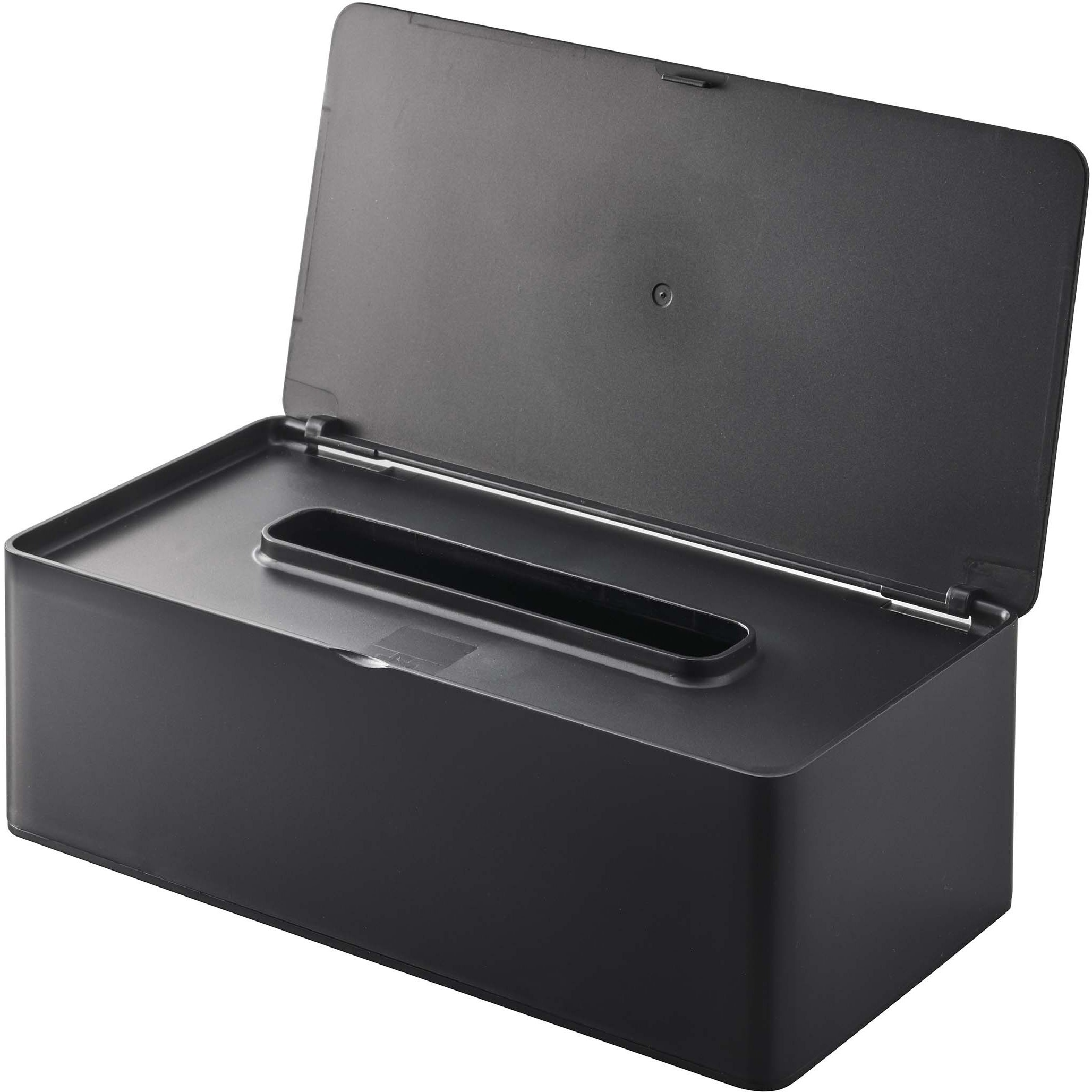 5721 蓋付きティッシュケース レギュラーサイズ タワー ブラック 山崎