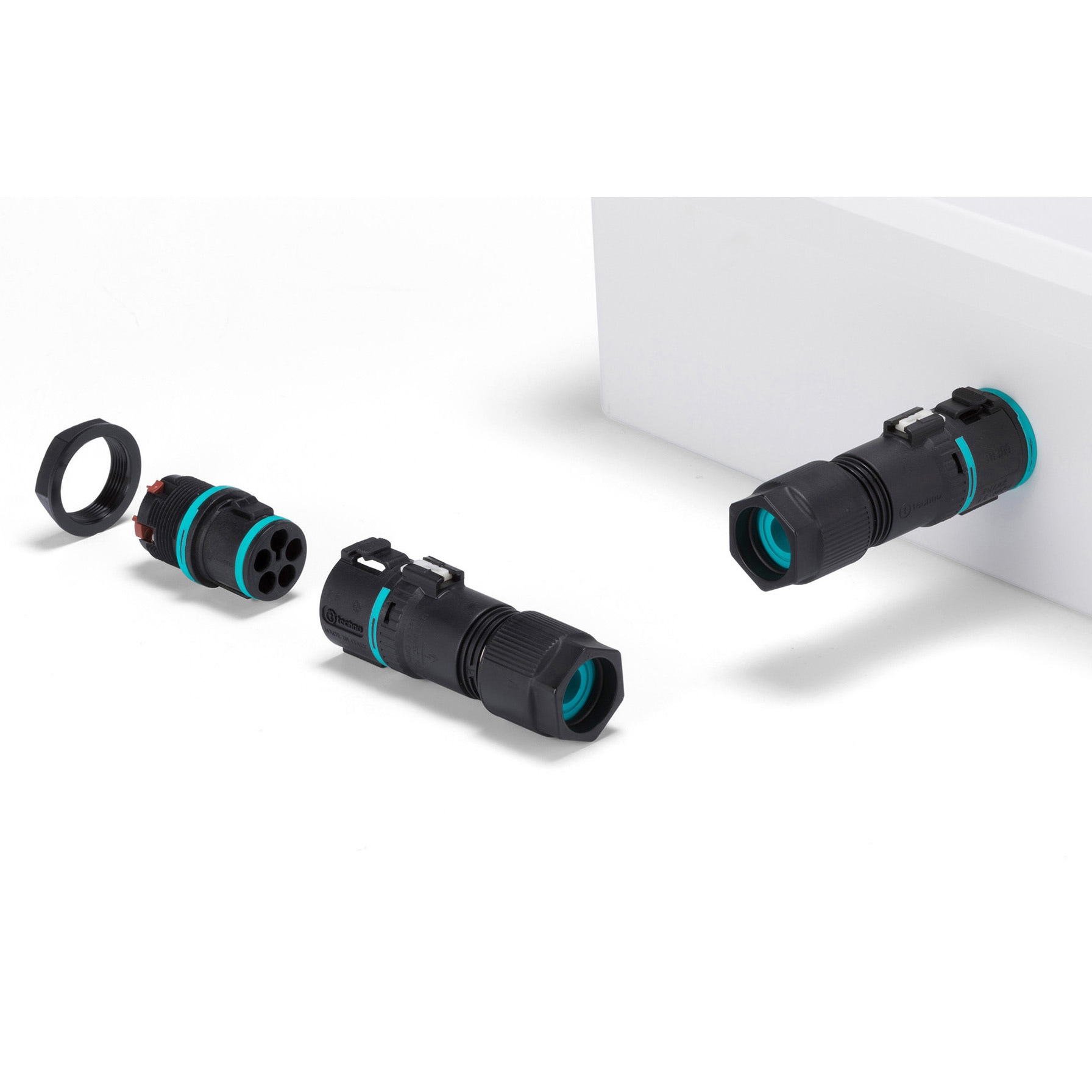 THB389E-5P-PS ワンタッチ接続式パネルマウント防水コネクタ THB389E