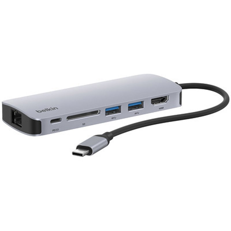 AVC008FQSGY-V2 Connect USB-C 6-in-1 イーサネットハブ 1個 BELKIN(ベルキン) 【通販モノタロウ】