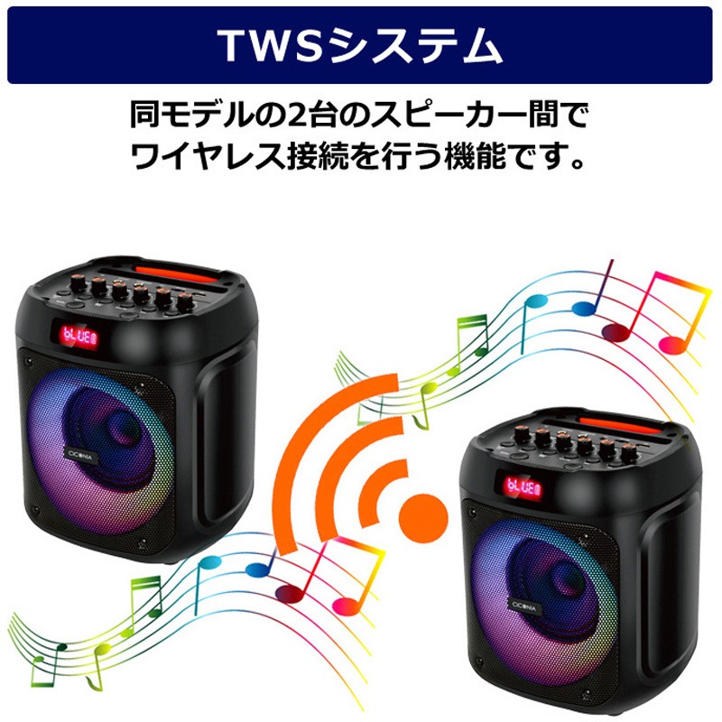 CICONIA CDR-080D LEDキューブスピーカー CDR-080D LEDキューブスピーカー 1台 CICONIA 【通販モノタロウ】