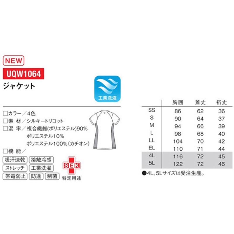 UQW1064 レディースジャケット 5 ホワイト×ネイビー ベツスン 1枚 le coq sportif (ルコックスポルティフ) 【通販モノタロウ】