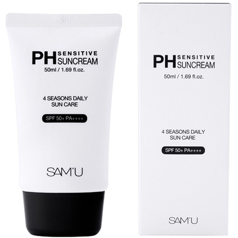 SAM'U サミュ PH センシティブサンクリーム SPF50+ PA++++ 1個