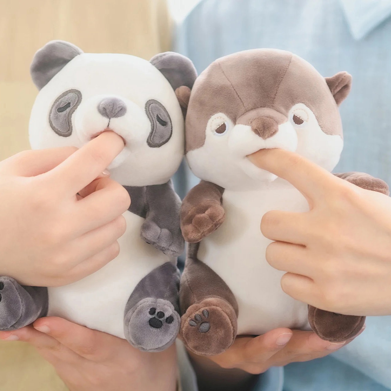 おひそか 甘噛みハムハム2体セット 甘噛みハムハム 2匹セット ねむねむアニマルズ ユカイ工学 YUKAI