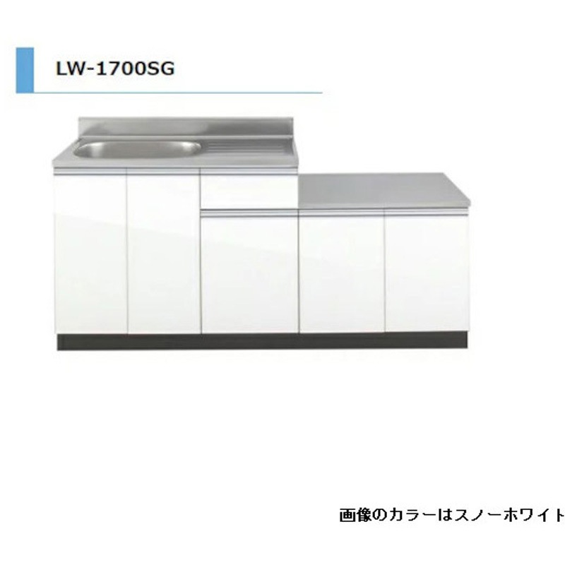 LW1700SGRD LWシリーズ ガス台付流し台 間口1700mm 1台 アイオ産業 【通販モノタロウ】
