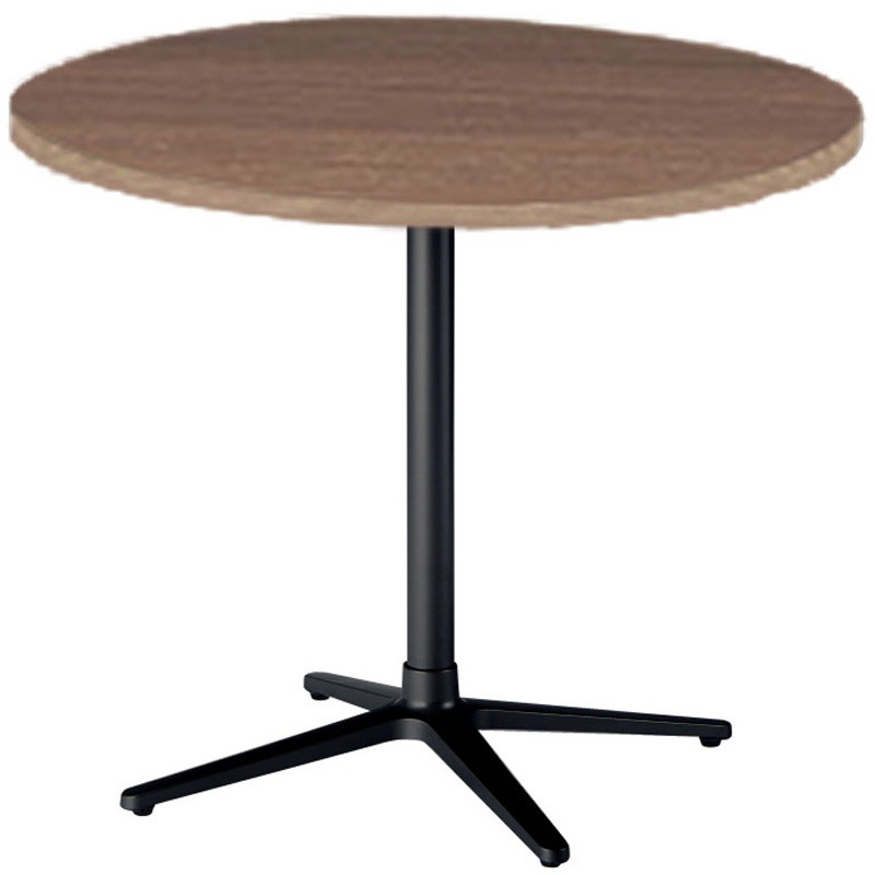 RNX-B600R-WN 丸テーブル ニシキ工業 組立式 ウォールナット色 幅600mm奥行600mm高さ720mm  RNX-B600R-WN 24,735円