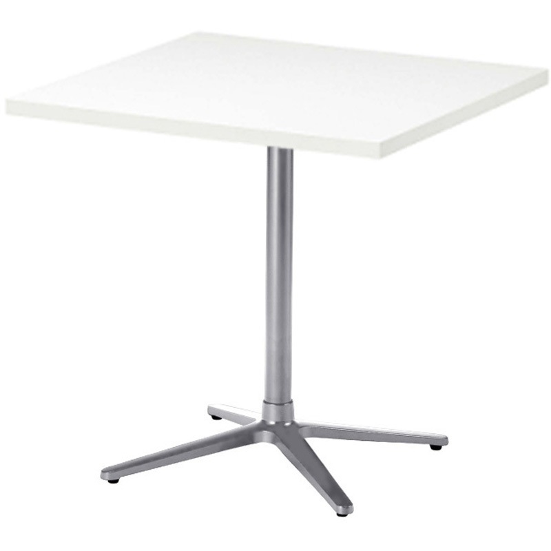 RNX-S0606K-OW 角テーブル ニシキ工業 組立式 オフホワイト色 幅600mm奥行600mm高さ720mm  RNX-S0606K-OW