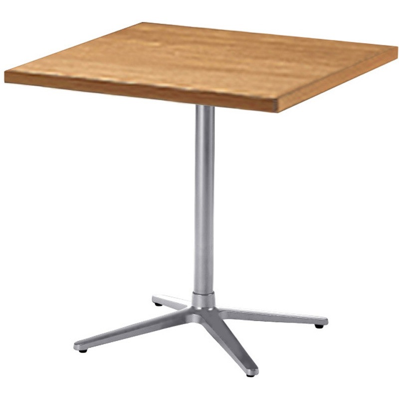 RNX-S0606K-TB 角テーブル ニシキ工業 組立式 ティンバー色 幅600mm奥行600mm高さ720mm  RNX-S0606K-TB