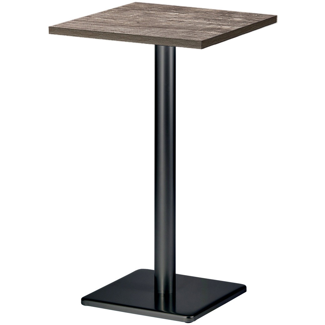 RNK-B0606KH-SK 角ハイテーブル ニシキ工業 組立式 スミクロ色 幅600mm奥行600mm高さ1000mm  RNK-B0606KH-SK