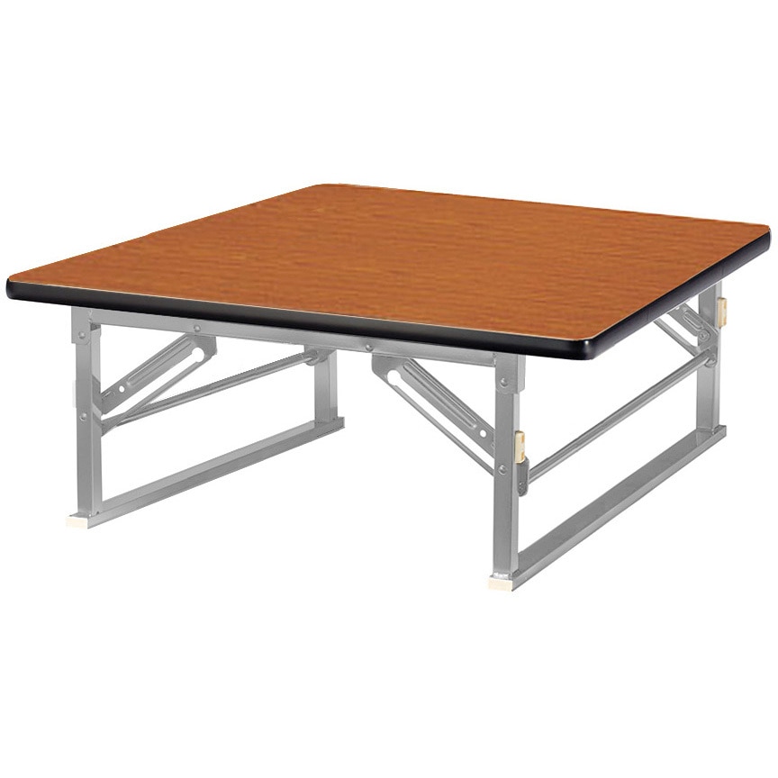 ZP-S0909S-TK 折り畳み座卓テーブル ニシキ工業 チーク色 幅900mm奥行900mm高さ330mm  ZP-S0909S-TK