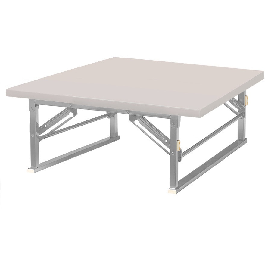 ZP-S0909T-NG 折り畳み座卓テーブル ニシキ工業 ニューグレー色 幅900mm奥行900mm高さ330mm  ZP-S0909T-NG