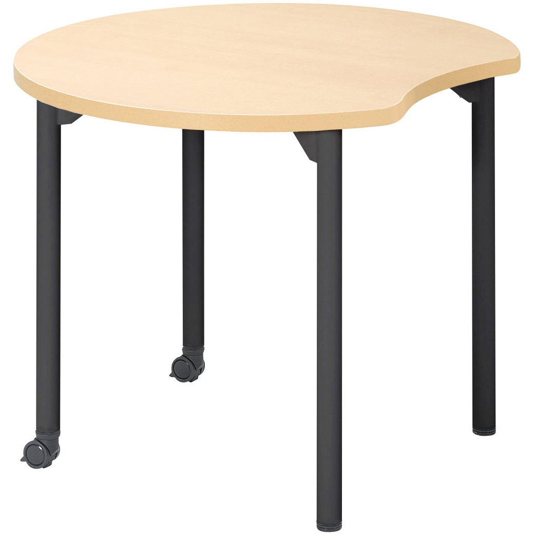 EDL-B900MM-PL ミーティングテーブル ニシキ工業 組立式 ペールウッド色 幅900mm奥行845mm高さ640mm  EDL-B900MM-PL