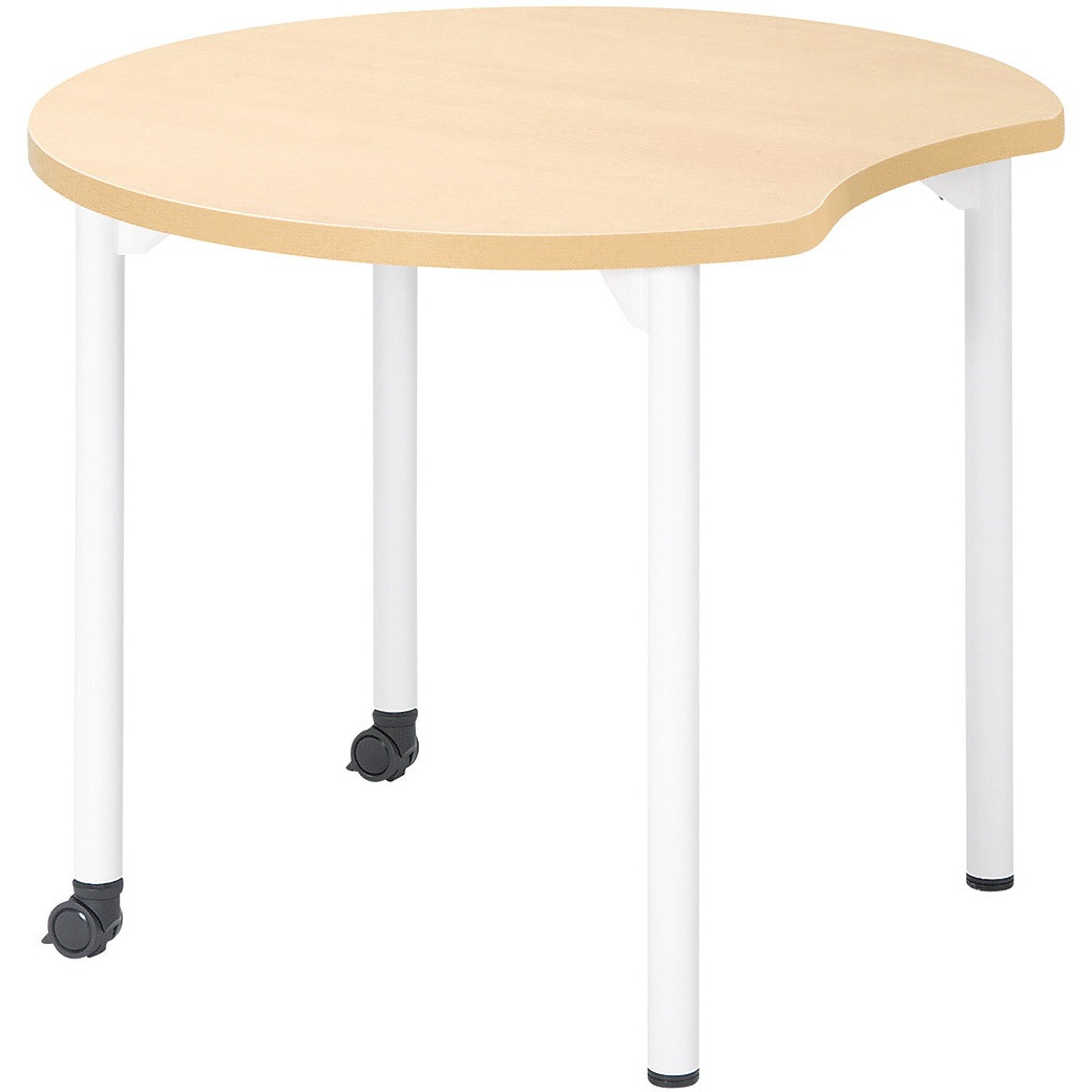 EDL-H900MM-PL ミーティングテーブル ニシキ工業 組立式 ペールウッド色 幅900mm奥行845mm高さ640mm  EDL-H900MM-PL