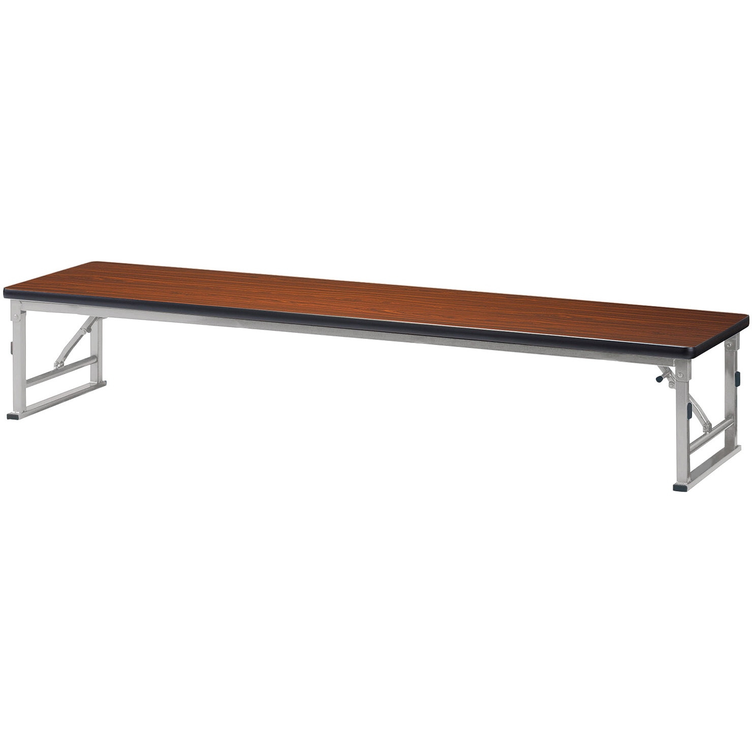 ZLP-S1545S-RO 折り畳み座卓テーブル ニシキ工業 ローズ色 幅1500mm奥行450mm高さ330mm  ZLP-S1545S-RO