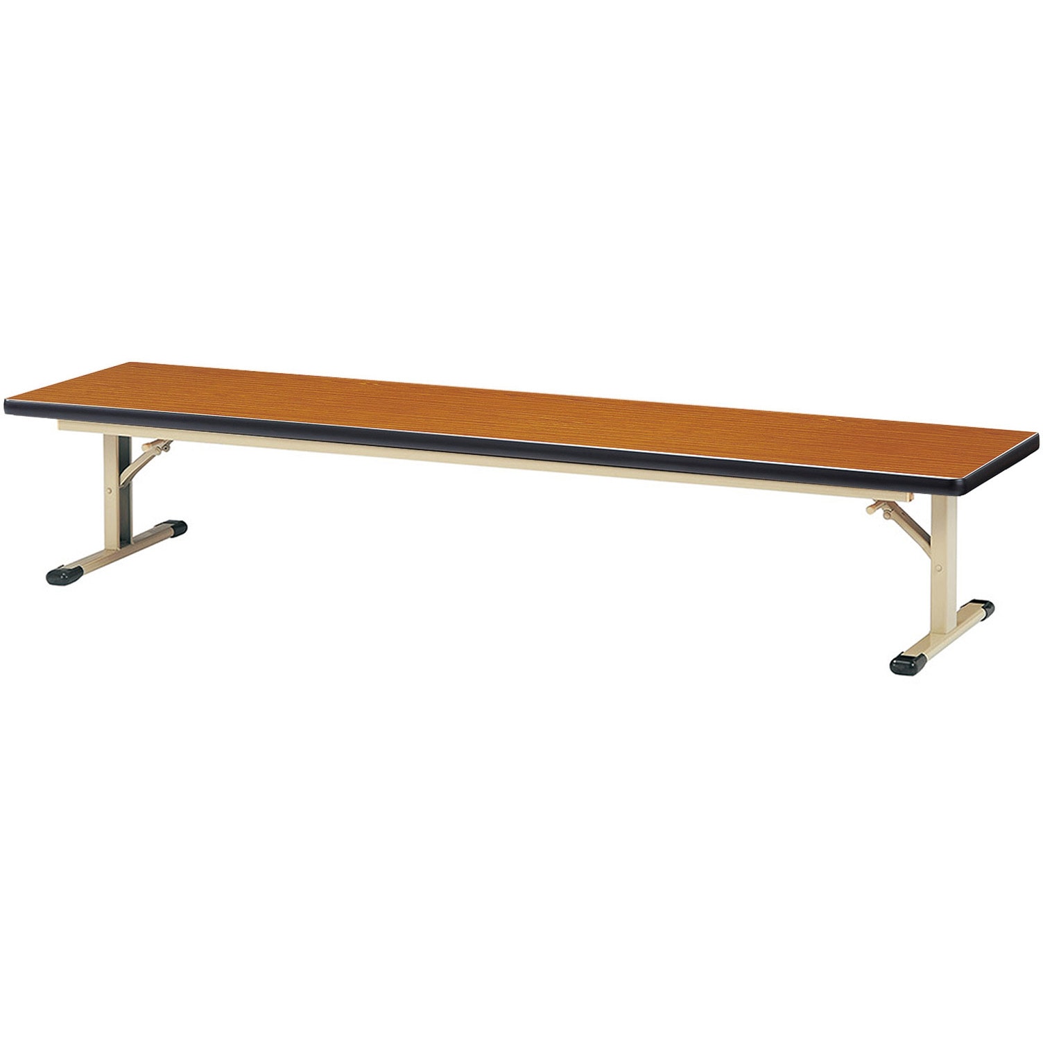 ZO-1545S-TK 折り畳み座卓テーブル ニシキ工業 チーク色 幅1500mm奥行450mm高さ335mm  ZO-1545S-TK