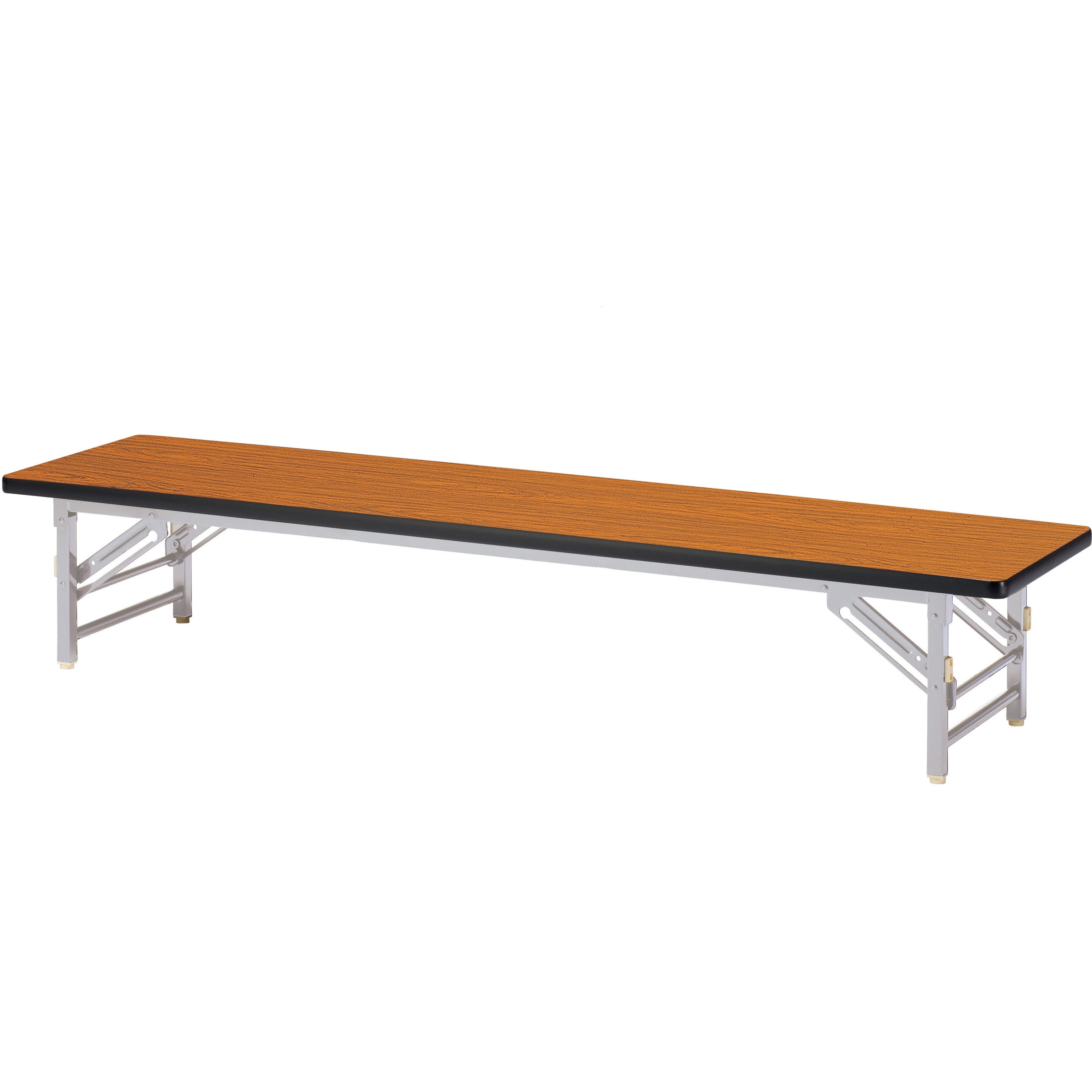 ZT-S1545S-TK 折り畳み座卓テーブル ニシキ工業 チーク色 幅1500mm奥行450mm高さ330mm  ZT-S1545S-TK